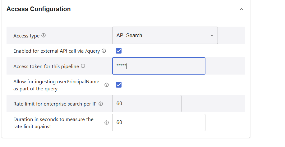 API Access Configuration